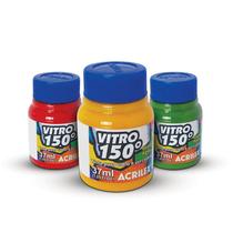 Tintas Vitro 150 Acrilex 37ml Kit C/ 13 Cores