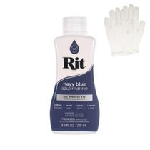 Tinte líquido para tecido Craft County azul-marinho 236 ml com luvas