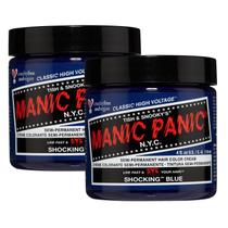 Tinte para Cabello MANIC PANIC Classic Shocking Blue 118mL (4oz) 2 unidades Tinte para Cabello MANIC PANIC Classic Shocking Blue 118mL (4oz) 2 unidades