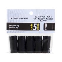 Tinteiro Fixxar Tinta Impressão Preto, MX5500 Plus, EOS, Plus S, 5 Unidades