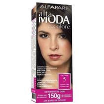 Tintura Alta Moda 5 Castanho Claro/Chá Escuro 150gr Tintura Alta Moda 5 Castanho Claro/Chá Escuro 150gr