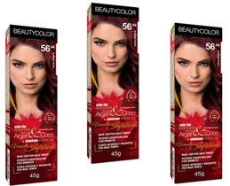 TINTURA BEAUTY COLOR CREME ARGAN COLORS 03x96.44 RUIVO CLARO INDECIFRAVEL (OUTRAS CORES ESPECIAIS) - BeautyColor