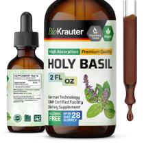 Tintura BIO KRAUTER Holy Basil Tulsi 60 ml sem álcool e açúcar
