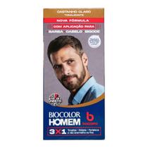 Tintura Bozzano Biocolor Homem Tonalizante de cabelo Castanho Claro Tintura Bozzano Biocolor Homem Tonalizante de cabelo Castanho Claro