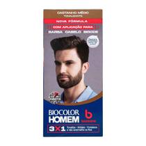 Tintura Bozzano Biocolor Homem Tonalizante de cabelo Castanho Médio Tintura Bozzano Biocolor Homem Tonalizante de cabelo Castanho Médio