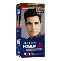 Tintura Bozzano Biocolor Homem Tonalizante de cabelo Castanho Médio