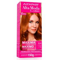 Tintura Capilar Alta Moda 8.4 Louro Claro Cobre Tintura Capilar Alta Moda 8.4 Louro Claro Cobre