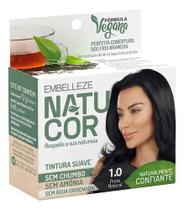 Tintura Capilar Natucor Vegana Sem Amônia 1.0 Preto Natural