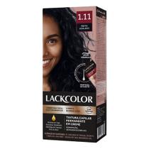 Tintura Capilar Permanente Lack Color Creme Kit 1.11 Preto Azulado Tintura Capilar Permanente Lack Color Creme Kit 1.11 Preto Azulado