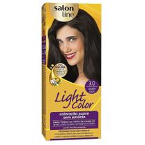 Tintura Capilar Salon Line Light Color 3.0 Castanho Escuro
