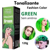 Tintura Capilar Tonalizante Fashion Color Green Yamá 120G
