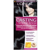 Tintura Casting LOreal 100 Preto Noite Creme Gloss Nutrição