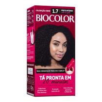 Tintura Coloração Creme Permanente 1.7 Preto Intenso Biocolor