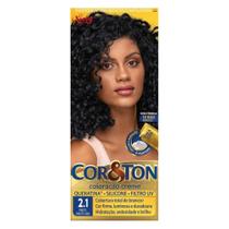 Tintura COR E TON 2.1 Preto Jabuticaba 125g