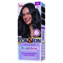 Tintura Cor E Ton Temporaria Sem Amonia 1.0 Preto Intenso - Cor&ton