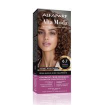 Tintura Creme Altamoda Alfaparf Castanho Luminoso Claro 6.7 Kit Tintura Creme Altamoda Alfaparf Castanho Luminoso Claro 6.7 Kit