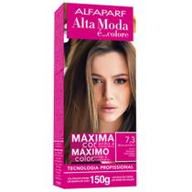 Tintura Creme Altamoda Alfaparf Marron Glacé 7.3 Kit