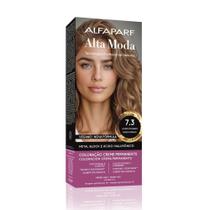 Tintura Creme Altamoda Alfaparf Marron Glacé 7.3 Kit