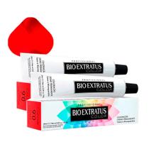 Tintura Creme Bio Extratus Color Intensificador de Vermelho 0.6 60ml Kit com duas unidades