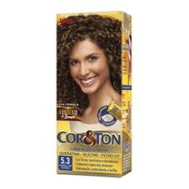 Tintura Creme Cor & Ton Castanho Claro Dourado 5.3