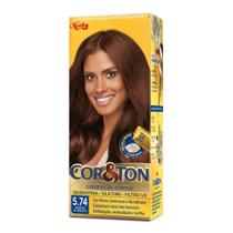 Tintura Creme Cor & Ton Marrom Acobreado 5.74