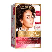 Tintura Creme Imédia Excellence L'oréal Castanho Escuro 3 Kit
