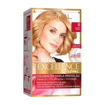 Tintura Creme Imédia Excellence L'oréal Louro Claro 8 Kit