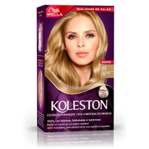 Tintura Creme Koleston Wella Louro Cinza Claro 81 Kit