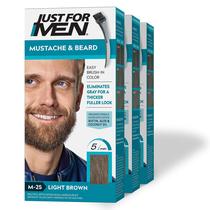 Tintura de Barba e Bigode Castanho Claro M-25 - Kit com 3 Unidades Tintura de Barba e Bigode Castanho Claro M-25 - Kit com 3 Unidades