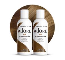 Tintura de cabelo Adore Semi Permanent 048 Honey Brown 120 ml (pacote com 2)