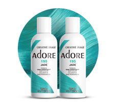 Tintura de cabelo Adore Semi Permanent 195 Jade Vegan, livre de crueldade, 120 ml