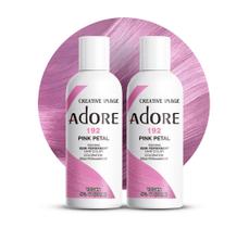 Tintura de cabelo Adore Semi Permanent Pink Hair 120 ml (pacote com 2)