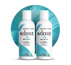 Tintura de cabelo Adore, semi permanente, vegana, livre de crueldade, azul, 120 ml