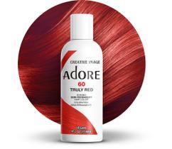 Tintura de cabelo Adore, semipermanente, verdadeiramente vermelha, 120 ml, vegana, livre de crueldade