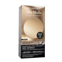 Tintura de Cabelo Alta Moda Sem Amônia Coloração Permanente Louro Claro 8.0