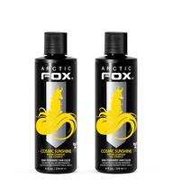 Tintura de cabelo Arctic Fox Cosmic Sunshine Yellow 240 ml (pacote com 2) Tintura de cabelo Arctic Fox Cosmic Sunshine Yellow 240 ml (pacote com 2)
