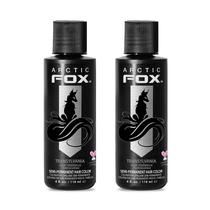 Tintura de cabelo Arctic Fox Transylvania Jet Black 118 ml (pacote com 2) Tintura de cabelo Arctic Fox Transylvania Jet Black 118 ml (pacote com 2)