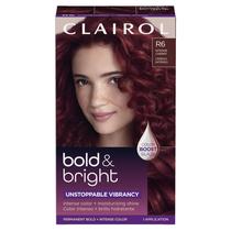 Tintura de cabelo Clairol Bold & Bright R6 Intense Cherry, pacote com 1 Tintura de cabelo Clairol Bold & Bright R6 Intense Cherry, pacote com 1