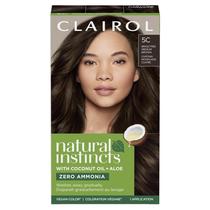 Tintura de Cabelo Clairol Natural Instincts 5C - Castanho Médio Sem Reflexos Amarelados