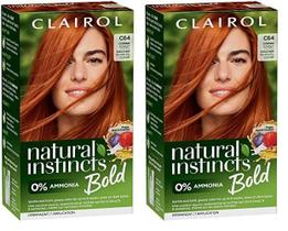 Tintura de cabelo Clairol Natural Instincts Bold C64 Copper Sunset x2 Tintura de cabelo Clairol Natural Instincts Bold C64 Copper Sunset x2