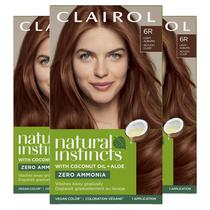 Tintura de cabelo Clairol Natural Instincts Demi-Permanent 6R Auburn