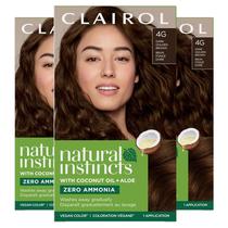 Tintura de Cabelo Clairol Natural Instincts Demi-Permanente 4G - Pacote com 3