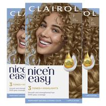 Tintura de Cabelo Clairol Nice'n Easy 7 Louro Escuro - Pacote com 3