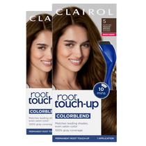Tintura de cabelo Clairol Root Touch-Up Nice'n Easy 5 marrom médio x2