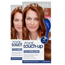 Tintura de cabelo Clairol Root Touch-Up Nice'n Easy 6R Light Auburn x2