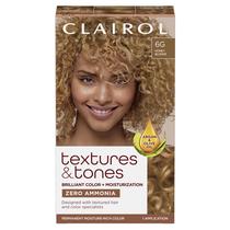 Tintura de Cabelo Clairol Textures & Tones 6G Louro Mel - Pacote com 1 Unidade