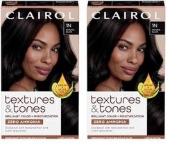 Tintura de cabelo Clairol Textures & Tones Permanent 1N Natural Black