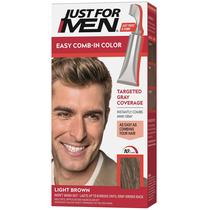 Tintura de cabelo exclusiva para homens, fácil de pentear, castanho claro A-25
