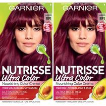 Tintura de cabelo Garnier Nutrisse Ultra Color RP1 Rosa Vermelho x2