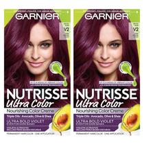 Tintura de Cabelo Garnier Nutrisse Ultra Color V2 - Violeta Intenso Escuro